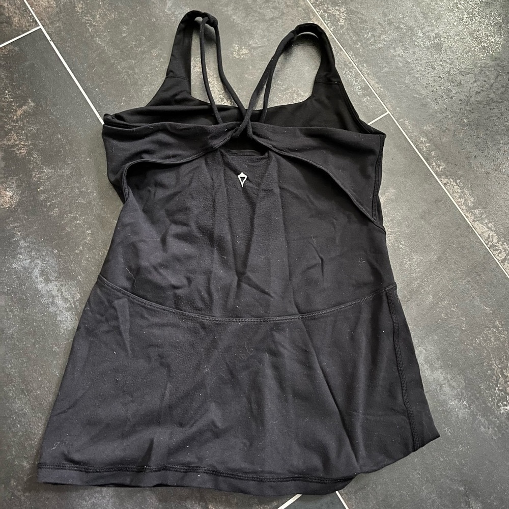 Black ivivva(lululemon kids) workout/running tank top